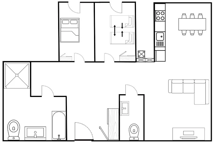 Big 21 Old Town Lux Apartment, Self Check-in 24h, Free Parking Daire *