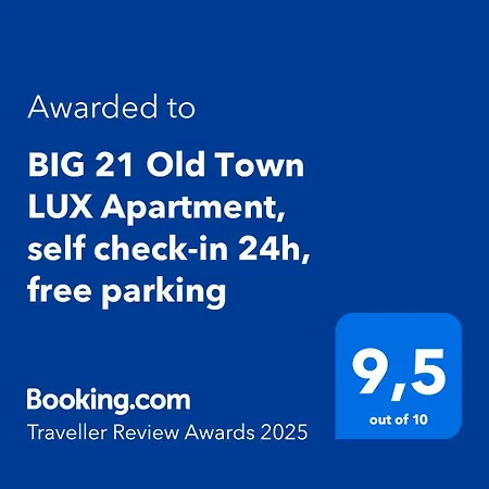 Апартаменты Big 21 Old Town Lux Apartment, Self Check-in 24h, Free Parking Познань